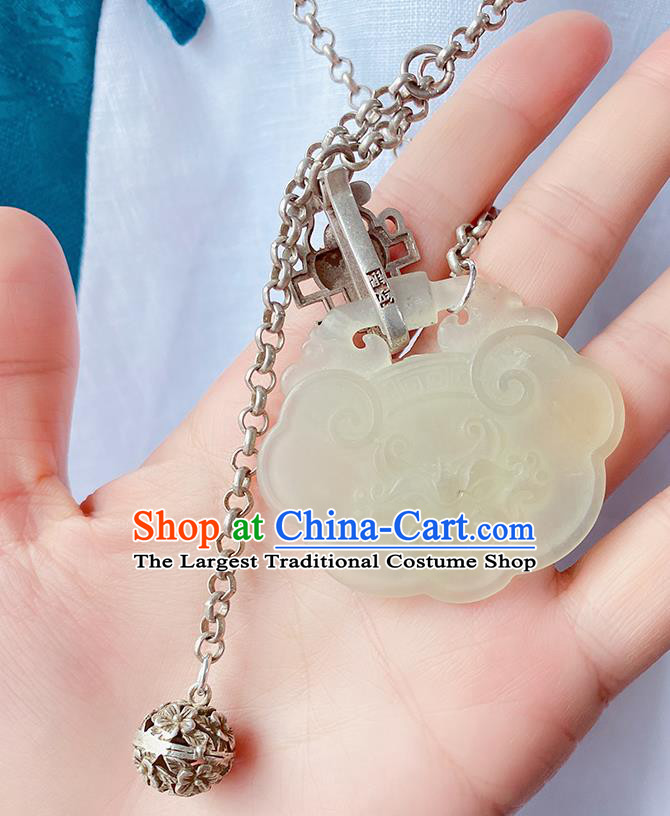 China Handmade Jewelry Accessories Traditional Hanfu Jade Necklace