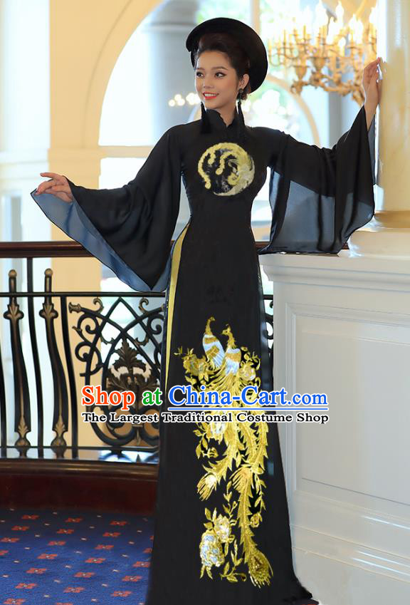 Vietnamese Ao Dai Dress with Pants Asian Clothing Traditional Classical  Costumes Women Qipao Two Piece Set Vietnam Maroon Cheongsam