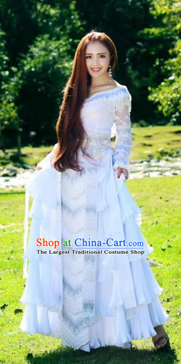 China Miao Minority Celebration Dress Ethnic Hmong Nationality Embroidered Clothing Traditional Festival Women Costume with Headwear