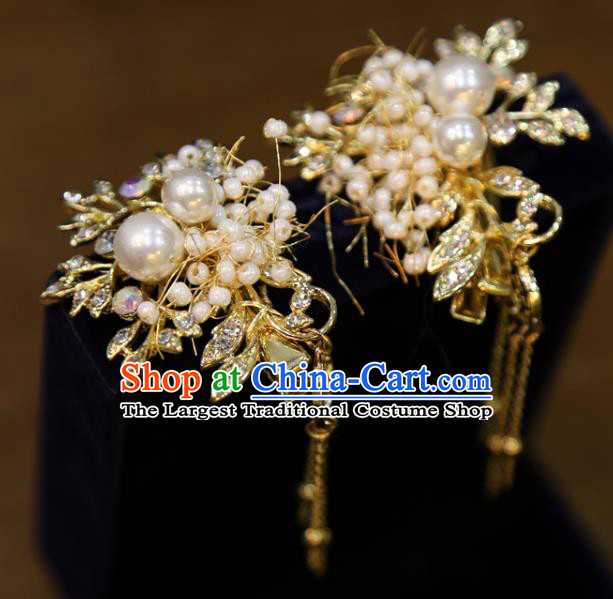 Chinese Wedding Golden Hair Sticks Classical Hair Accessories Traditional Xiuhe Suit Hairpins