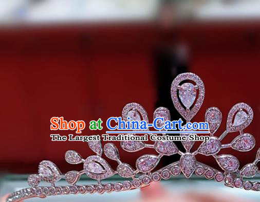Top Baroque Bride Hair Jewelry Princess Zircon Royal Crown Europe Wedding Headwear