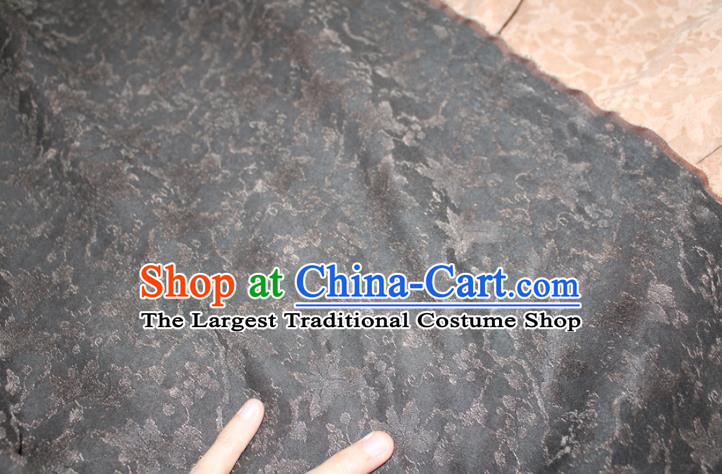 Chinese Classical Grape Pattern Silk Drapery Traditional Cheongsam Gambiered Guangdong Gauze Ginger Silk Fabric