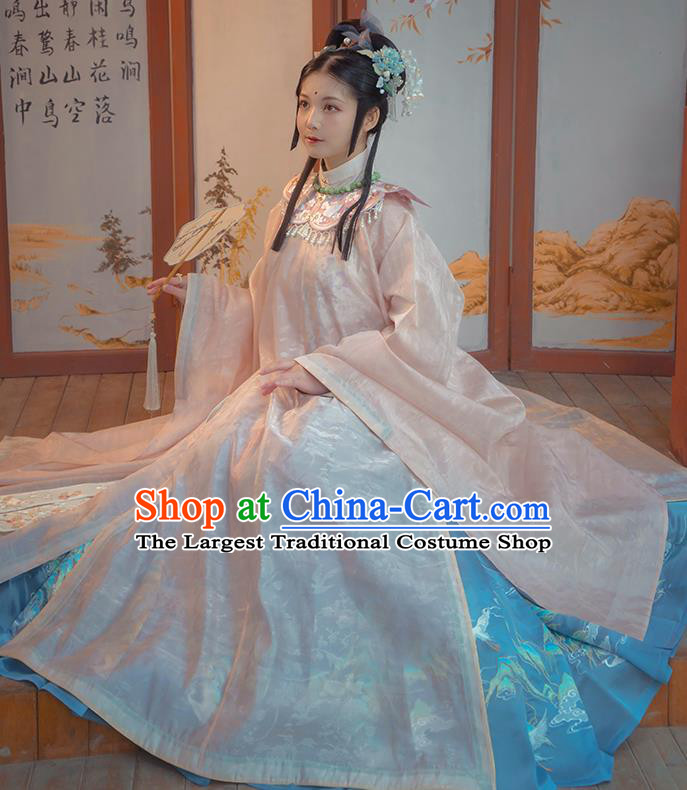 Ancient China Ming Dynasty Palace Princess Clothing Traditional Hanfu Dress Court Lady Historical Costumes Full Set