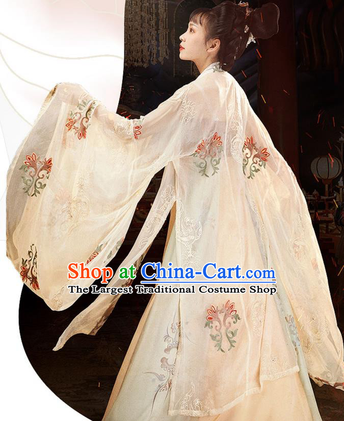 China Ancient Court Princess Hanfu Dress Traditional Tang Dynasty Palace Beauty Historical Clothing