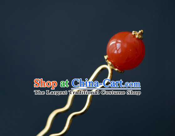 China Ancient Princess Little Hair Stick Hairpin Traditional Ming Dynasty Hair Accessories