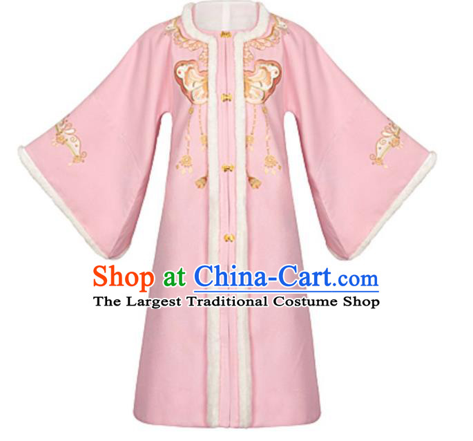 China Ming Dynasty Young Lady Hanfu Dress Traditional Ancient Noble Mistress Historical Winter Clothing Complete Set