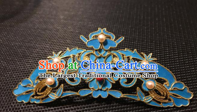 China Ancient Imperial Empress Hairpin Handmade Hair Accessories Traditional Ming Dynasty Palace Hair Crown