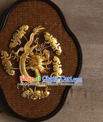 China Ancient Court Woman Hairpin Traditional Qing Dynasty Hair Accessories Handmade Golden Hair Claws