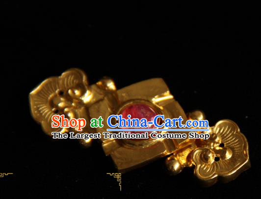 China Handmade Ming Dynasty Hanfu Button Ancient Noble Lady Costume Buckle