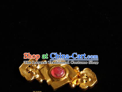 China Handmade Ming Dynasty Hanfu Button Ancient Noble Lady Costume Buckle