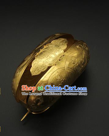 China Ancient Queen Hairpin Traditional Song Dynasty Palace Hair Accessories Handmade Court Hair Crown