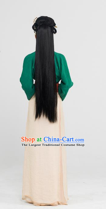 China Song Dynasty Servant Girl Historical Clothing Traditional Hanfu Dress Ancient Young Lady Garment