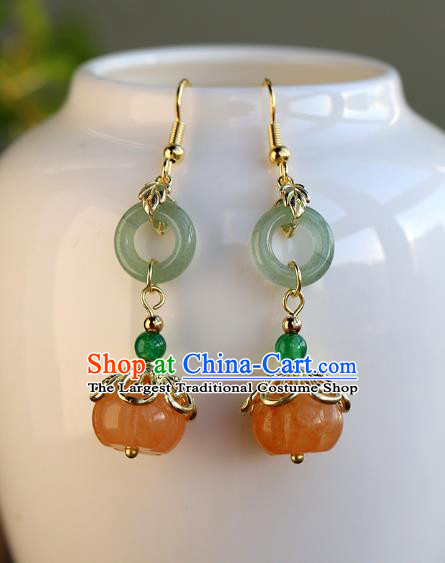 Handmade Chinese Ancient Bride Earrings Jewelry Traditional Wedding Ceregat Ear Accessories
