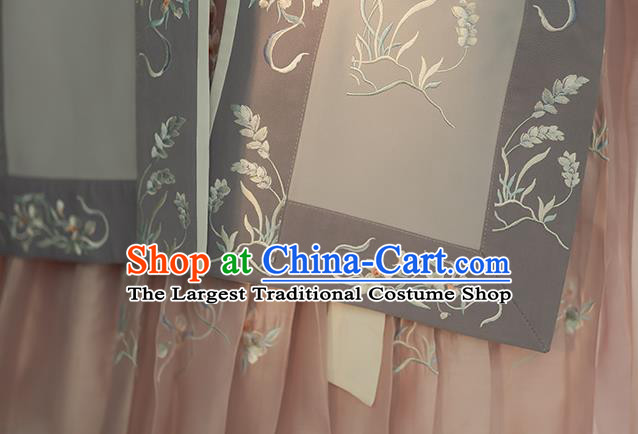 China Traditional Song Dynasty Royal Princess Historical Clothing Ancient Court Lady Hanfu Dress Costumes