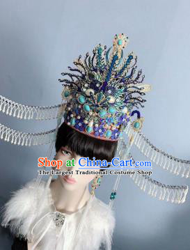 China Traditional Ming Dynasty Imperial Empress Phoenix Coronet Ancient Court Woman Headwear