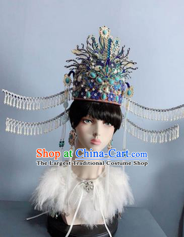 China Traditional Ming Dynasty Imperial Empress Phoenix Coronet Ancient Court Woman Headwear