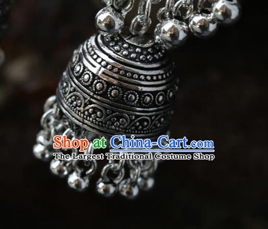 Handmade Chinese Traditional Silver Ear Jewelry Accessories Ethnic Earrings