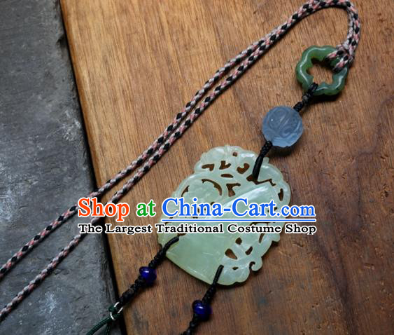 Traditional Waist Accessories Jewelry Handmade China National Tassel Jade Pendant