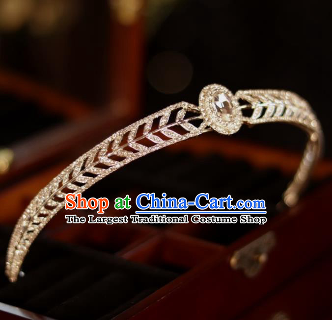 Top Bride Jewelry Ornaments Handmade Princess Crystal Hair Accessories Wedding Royal Crown