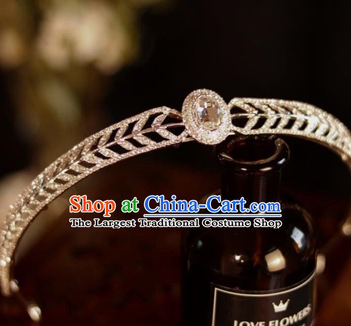 Top Bride Jewelry Ornaments Handmade Princess Crystal Hair Accessories Wedding Royal Crown