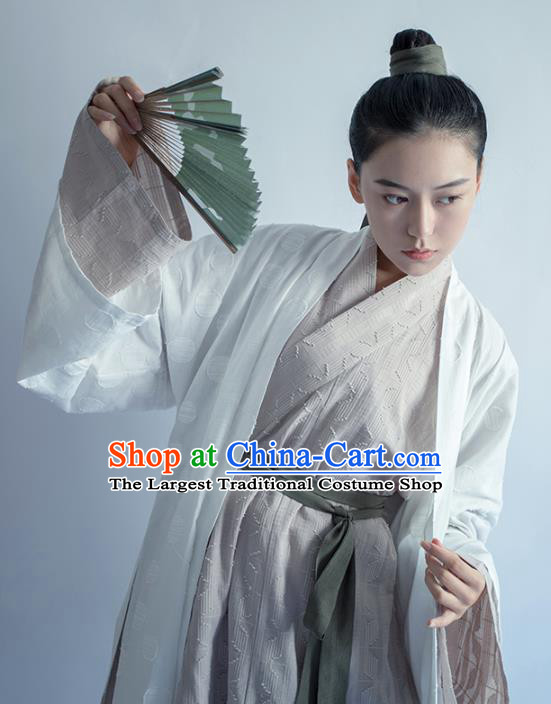 China Ancient Female Swordsman Hanfu Clothing Traditional Song Dynasty Historical Costumes Full Set