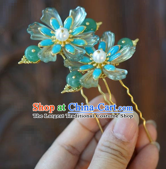 China Traditional Bride Little Hairpins Wedding Flowers Hair Sticks Xiuhe Suit Hair Accessories