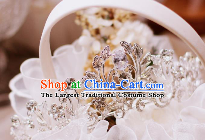 European Princess Hair Clasp Wedding Bride Hair Accessories Baroque Retro Crystal Royal Crown