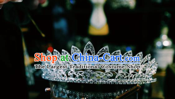 Handmade Wedding Bride Hair Accessories European Queen Hair Clasp Baroque Royal Crown