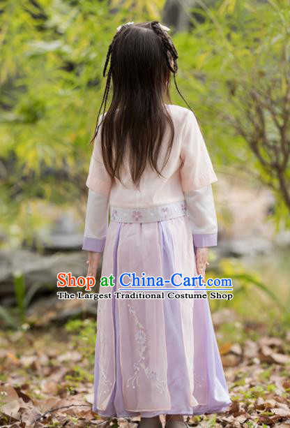 Chinese Traditional Girls Costume Ancient Princess Hanfu Dress for Kids
