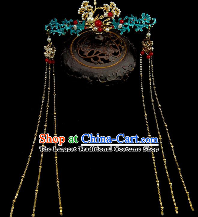 Chinese Ancient Princess Pine Hair Crown Traditional Classical Dance Hair Accessories for Women