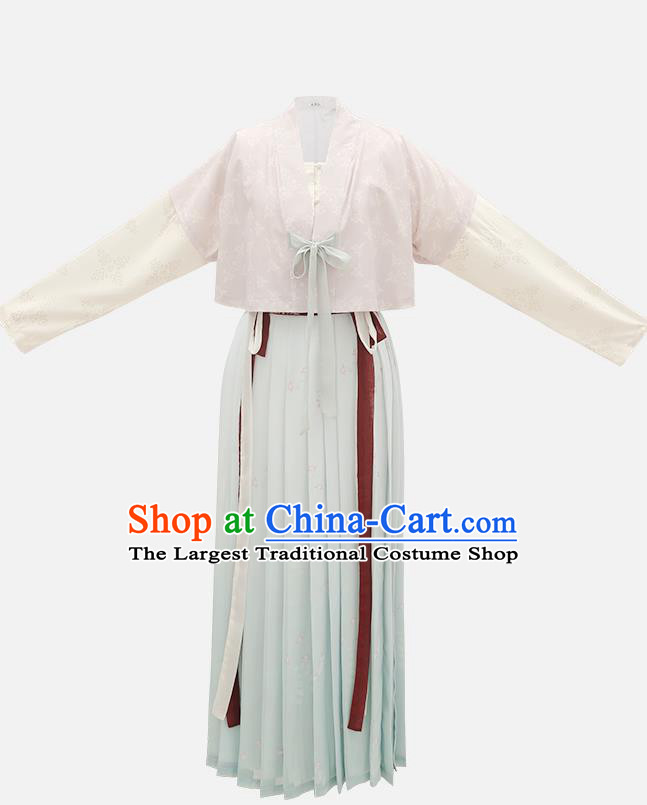 Chinese Ancient Nobility Maidservant Dress Traditional Tang Dynasty Court Lady Costumes for Women