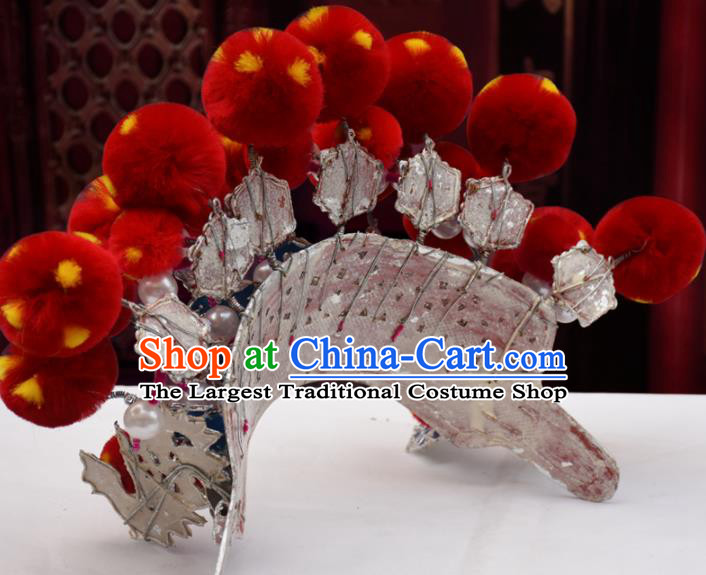 Chinese Traditional Goddess Phoenix Coronet Bodhisattva Hat Hair Accessories