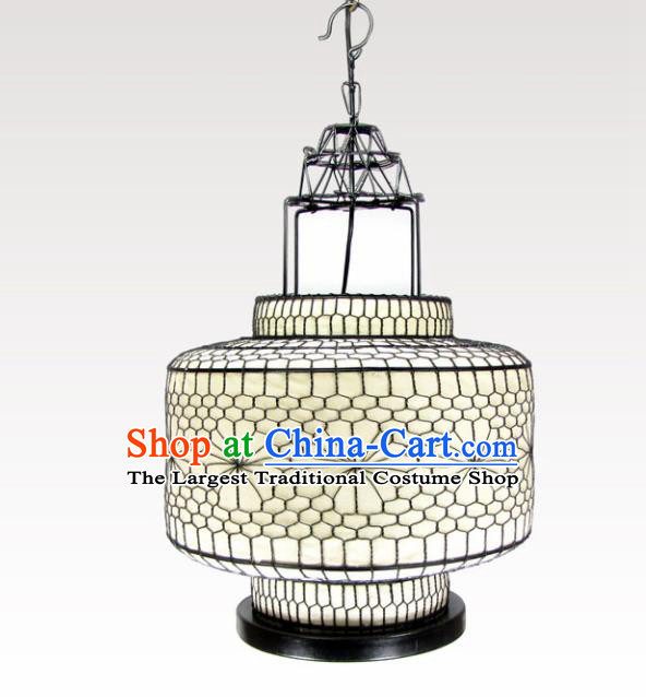 Chinese Traditional Handmade Iron Woven Ceiling Lantern New Year Palace Lamp