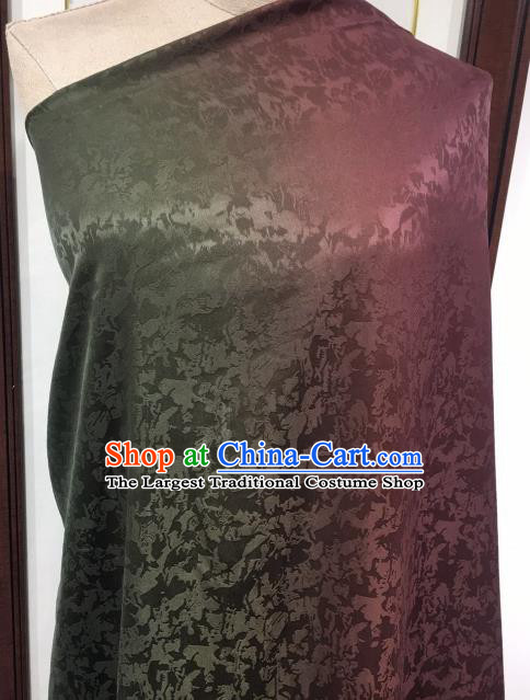 Asian Chinese Traditional Pattern Design Gradient Gambiered Guangdong Gauze Fabric Silk Material