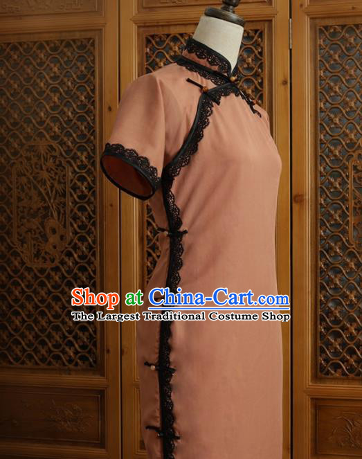 Chinese Traditional Cheongsam Costume Republic of China Mandarin Qipao Dress for Women