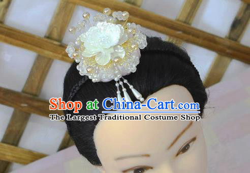 Korean Traditional Court Bride Shell Peony Hairband Asian Korea Fashion Wedding Hair Accessories for Women