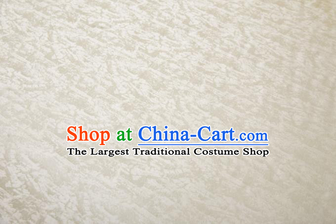 Chinese Classical Pattern Design Beige Song Brocade Fabric Asian Traditional Cheongsam Silk Material
