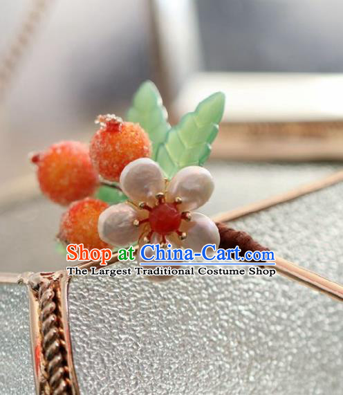 Chinese Handmade Princess Hawthorn Hairpins Ancient Hanfu Hair Accessories for Women