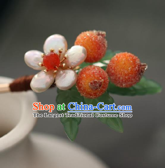 Chinese Handmade Princess Hawthorn Hairpins Ancient Hanfu Hair Accessories for Women