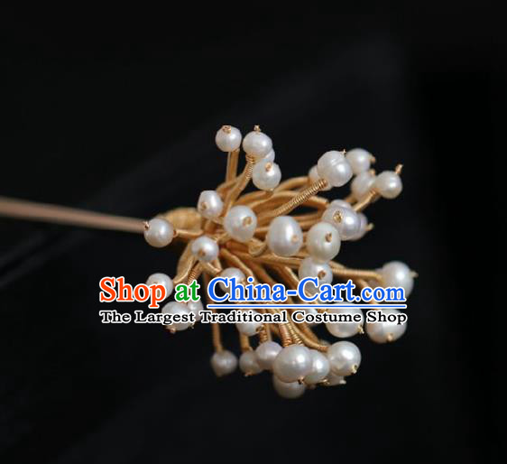 Chinese Handmade Ming Dynasty Queen Golden Spring Hairpins Ancient Hanfu Hair Accessories for Women