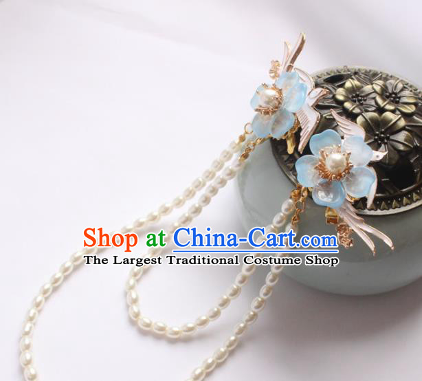 Chinese Handmade Ming Dynasty Princess Bird Hairpins Ancient Hanfu Hair Accessories for Women