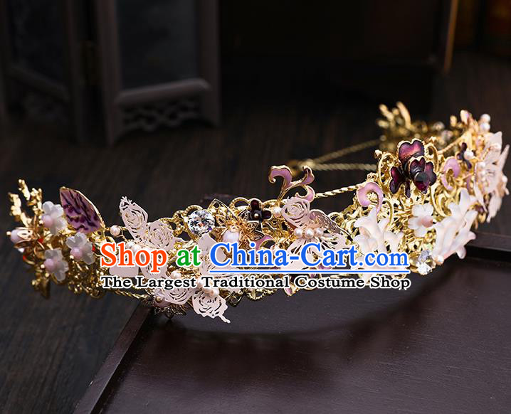Traditional Chinese Wedding Pink Horn Hair Clasp Hairpins Handmade Ancient Bride Hair Accessories for Women