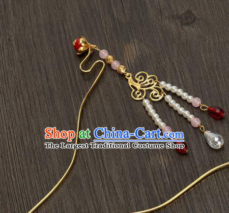 Traditional Chinese Hanfu Tassel Hairpins Handmade Ancient Princess Hair Accessories for Women