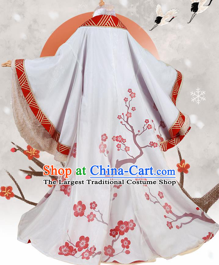 Chinese Traditional Cosplay Goddess White Hanfu Dress Ancient Princess Costumes for Women