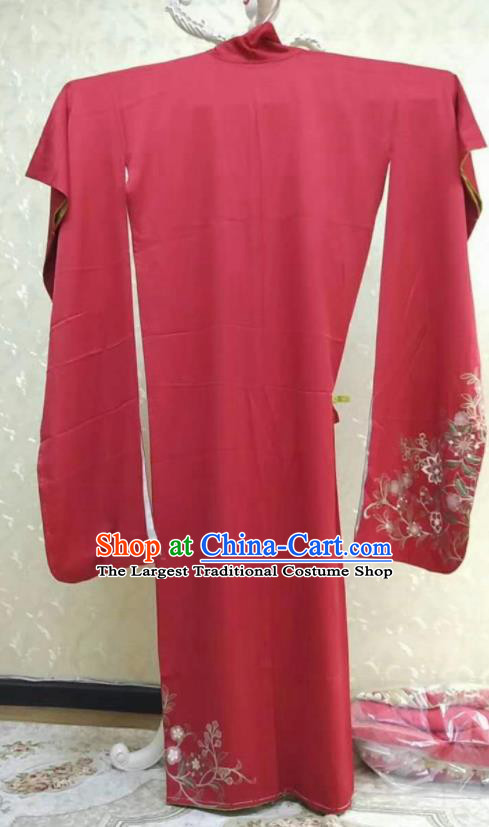 Traditional Japan Geisha Printing Butterfly Red Furisode Kimono Asian Japanese Fashion Apparel Costume for Women