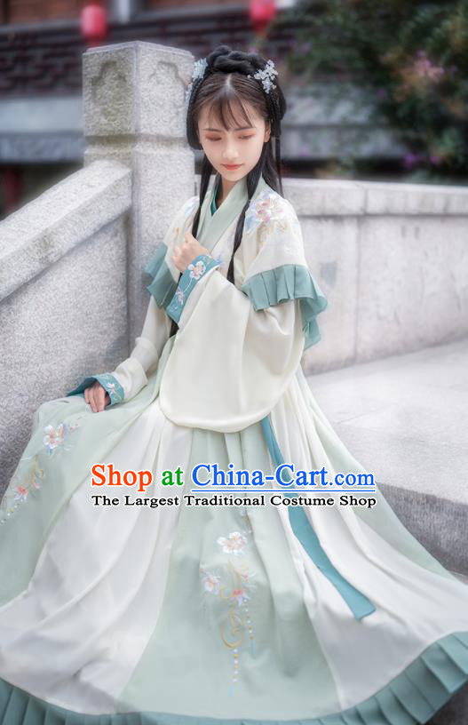 Chinese Traditional Jin Dynasty Palace Princess Hanfu Dress Ancient Royal Infanta Costumes for Women