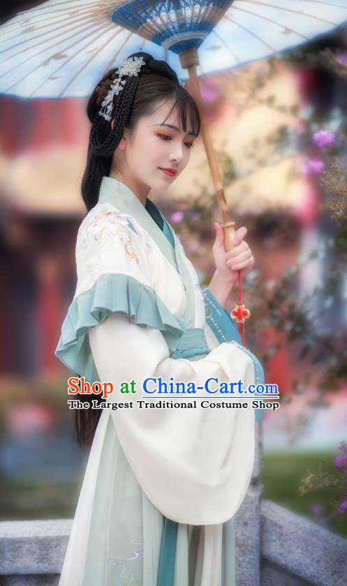 Chinese Traditional Jin Dynasty Palace Princess Hanfu Dress Ancient Royal Infanta Costumes for Women