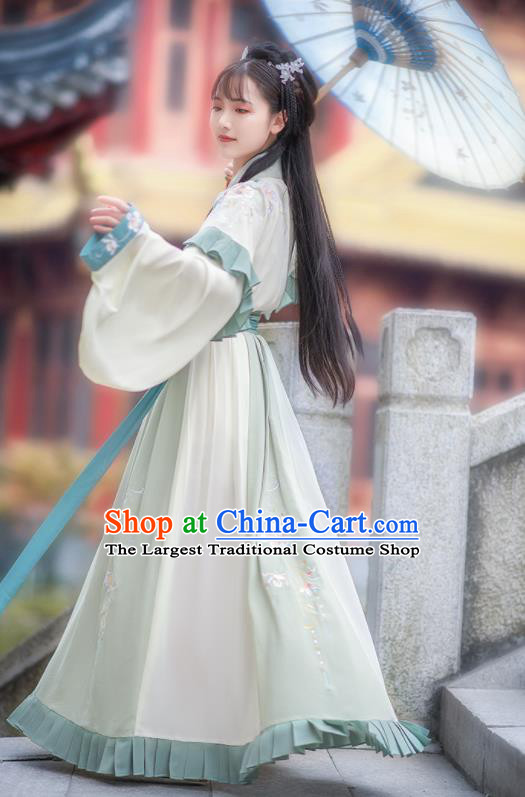 Chinese Traditional Jin Dynasty Palace Princess Hanfu Dress Ancient Royal Infanta Costumes for Women