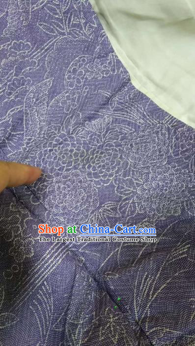 Traditional Japan Geisha Purple Furisode Kimono Asian Japanese Fashion Apparel Costume for Women