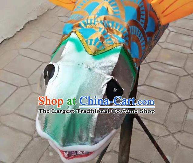 Chinese Traditional Blue Carp Lantern Handmade Lantern Festival Fish Lamp